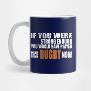 Vintage USA Rugby sticker Strong Enough you've Played rugby Mug